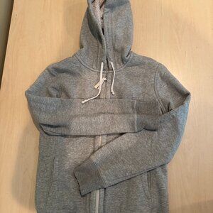 Uniqlo Grey Fur Zip-Up Hoodie w/ Drawstrings Size X-Small
